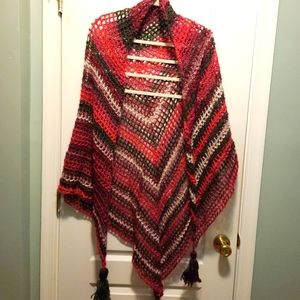 Plus size wrap shawl Lace handcrafted